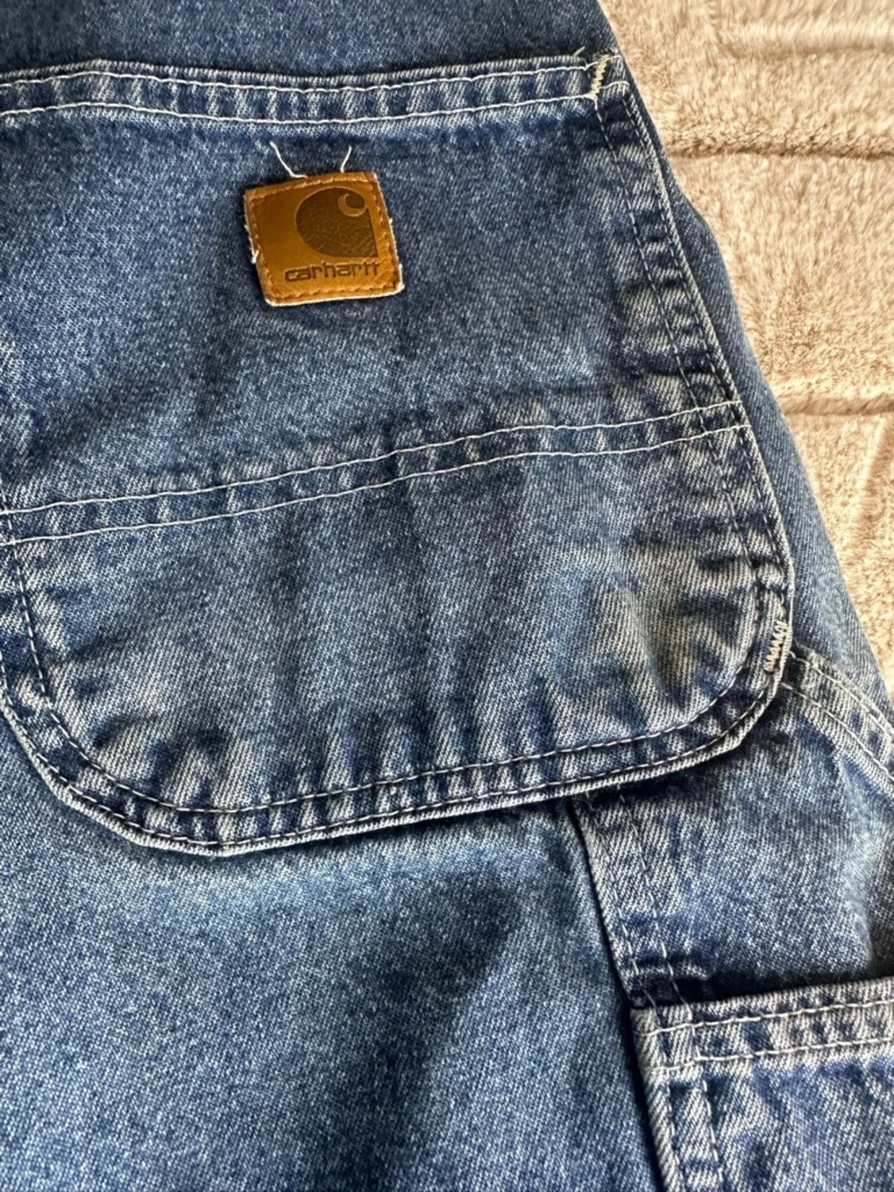 Carhartt Denim Cargo Jorts Shorts, 48 inch waist